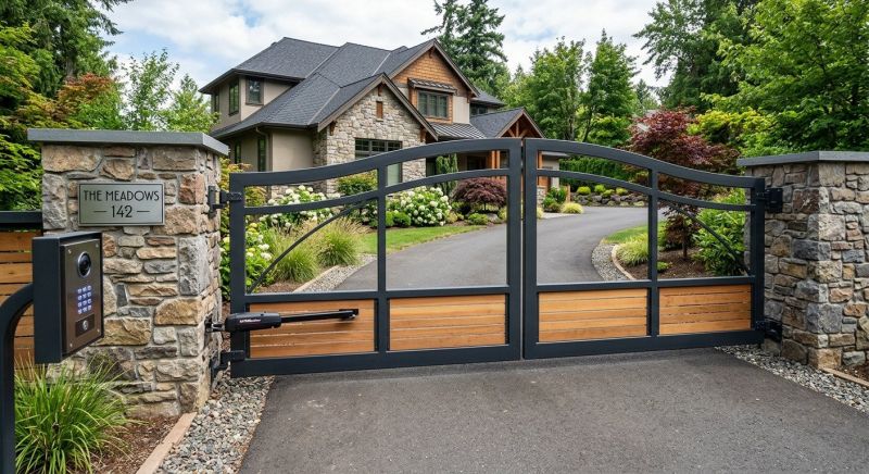 Motorized Gate Installation in Cary, NC