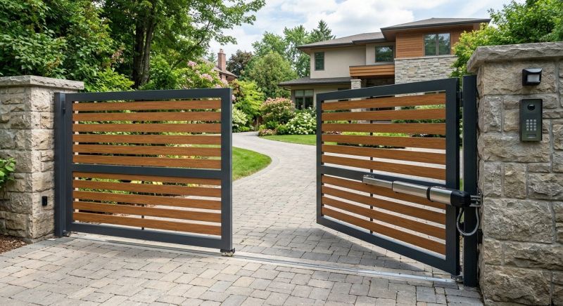 Motorized Gate Installation in Roswell, GA